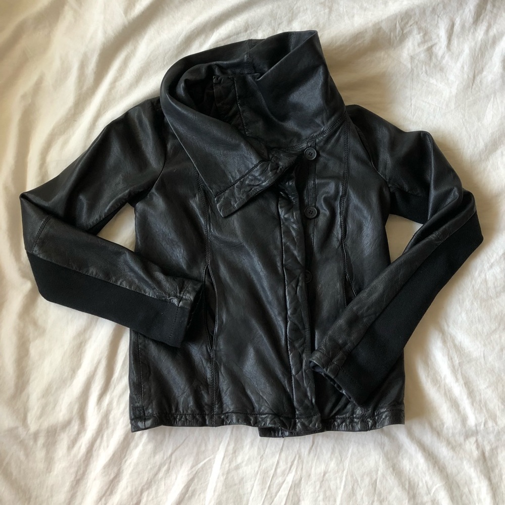 All saints leather jacket  never worn